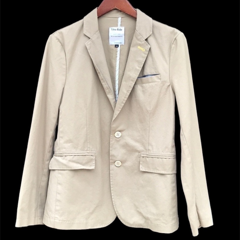 Low Ride HWG Khaki Blazer Sport Coat Mens Size 50 Made In Korea - Picture 10 of 11